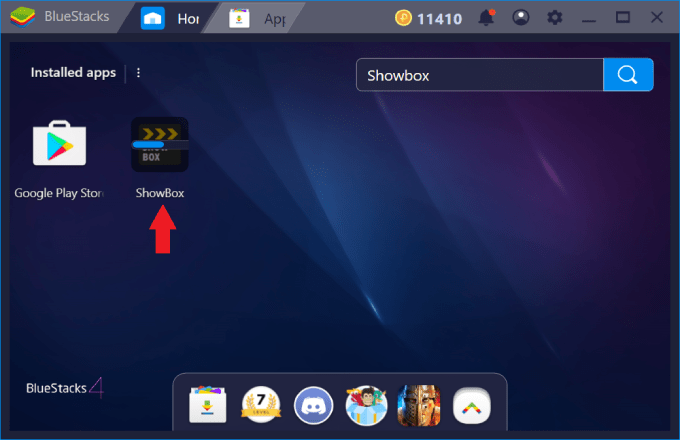 using showbox for pc with Bluestacks